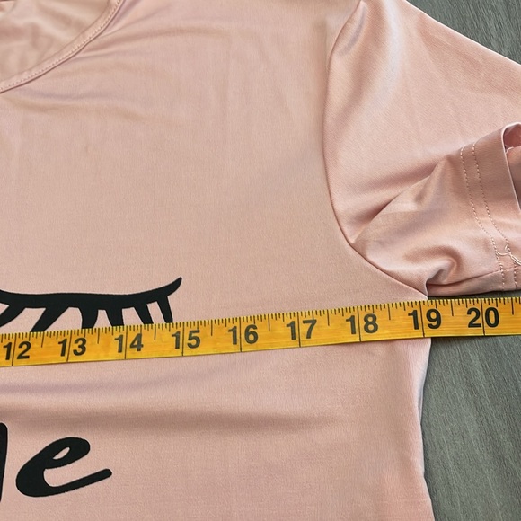 Women’s Pajama Shorts Black and White Stripe and Pink Top Let Me Sleep - Picture 8 of 12